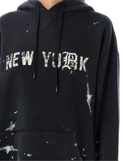 Shop R13 New York Hoodie In Acid Black