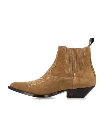 Shop Sonora Idalgo Flower Ankle Boots In Cigar