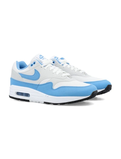 Shop Nike Air Max 1 In White University Blue