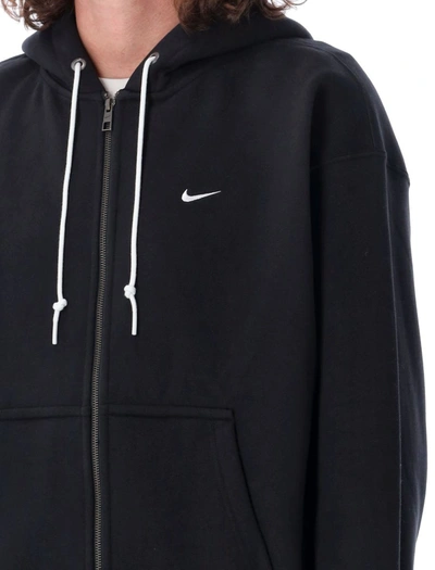 Nike Solo Swoosh Hoodie In Black