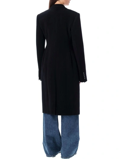 Shop Stella Mccartney Double Breasted Coat In Black
