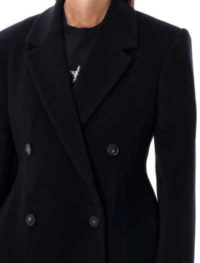 Shop Stella Mccartney Double Breasted Coat In Black