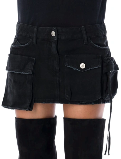 Shop Attico The  "fay" Mini Skirt In Black
