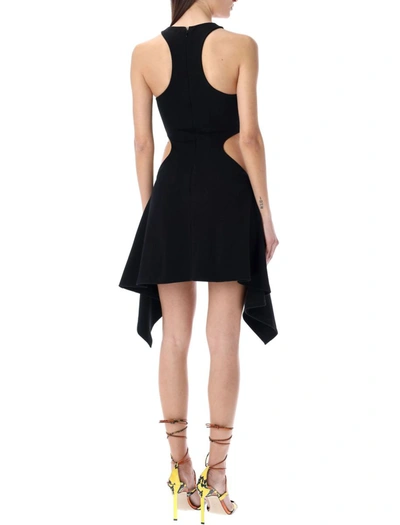 Shop Attico The  Magnolia Mini Dress In Black