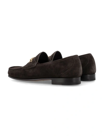 Shop Tom Ford New York Chain Loafer In Brown