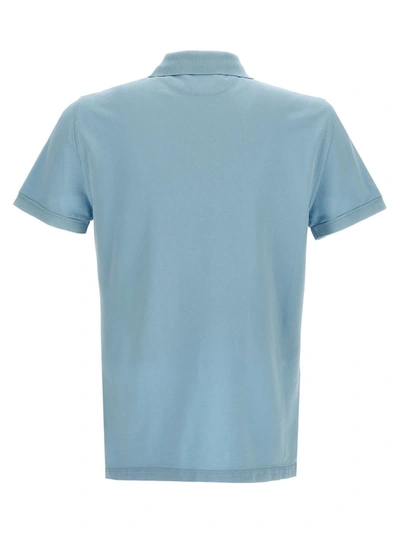 Shop Tom Ford Piqué Cotton Polo Shirt In Blue