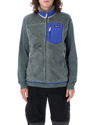 Shop Patagonia Classic Retro-x® Fleece Vest In Nuveau Green
