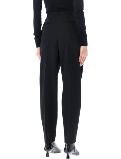 Shop Tory Burch Tailored Wool Pants In Black