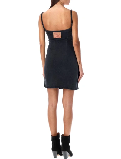 Shop Y/project Denim Dress In Black