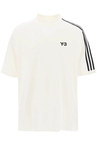 Shop Y-3 3-stripes Crew-neck T-shirt In Multicolor