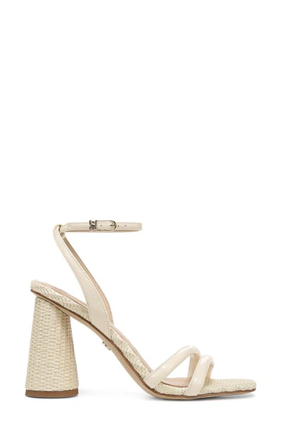 Sam Edelman Kia Womens Strappy Ankle Strap Heel Sandals In Porcelain