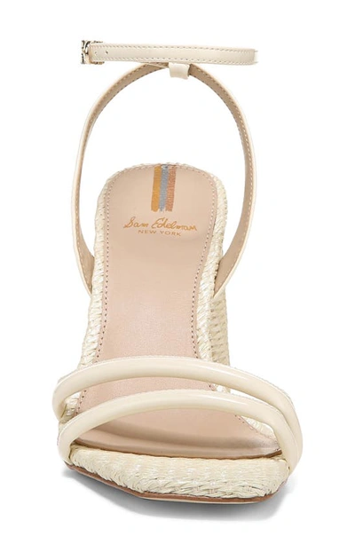 Sam Edelman Kia Womens Strappy Ankle Strap Heel Sandals In Porcelain