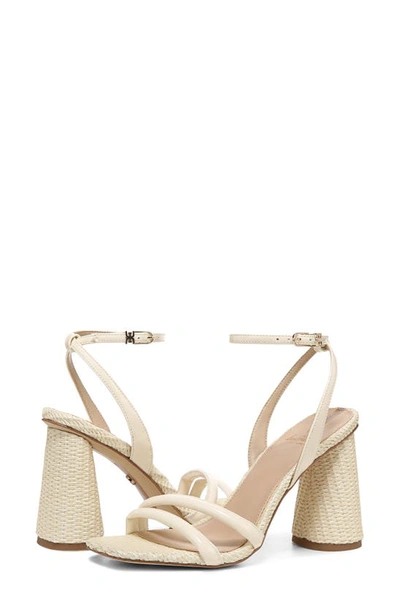 Sam Edelman Kia Womens Strappy Ankle Strap Heel Sandals In Porcelain
