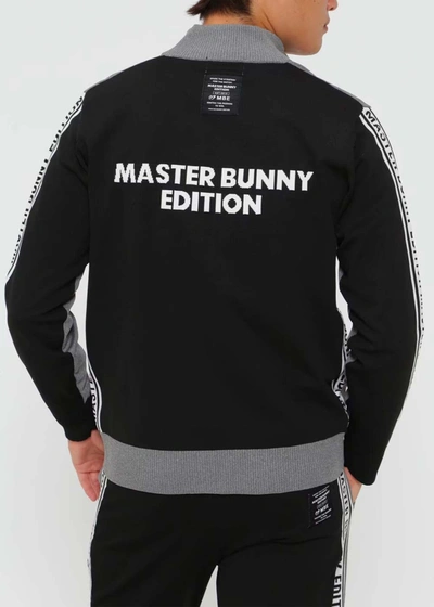 Shop Master Bunny Edition Grey Cotton Knit Blouson In Charcoal