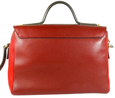 Marc Jacobs Women's Hail To Queen Diana Pebbled Leather Crossbody Bag In Cabernet Red Multi