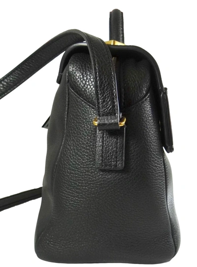 Shop Marc Jacobs Women's Hail To Queen Diana Pebbled Leather Satchel Shoulder Bag In Black