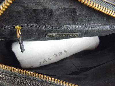 Shop Marc Jacobs Women's Hail To Queen Diana Pebbled Leather Satchel Shoulder Bag In Black