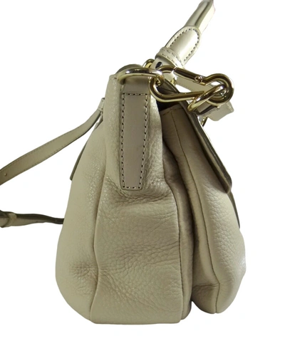 Shop Marc Jacobs Women's Top Handle Pebbled Leather Medium Crossbody Bag In Sand/ Beige