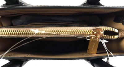 Shop Michael Kors Mercer Studio Women's Leather Medium Messenger Bag In Black