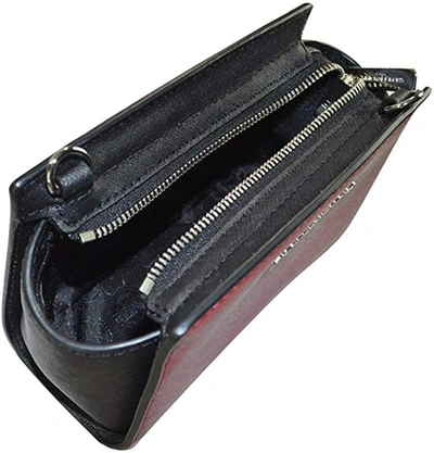 Shop Michael Kors Selma Mini Messenger Bag In Scarlet /black