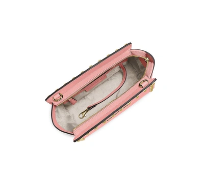 Shop Michael Kors Selma Studded Medium Messenger Bag In Pale Pink