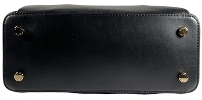 Shop Michael Kors Sienna Medium Satchel Black Pebbled Leather Bag