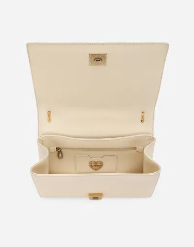 Dolce & Gabbana Medium Devotion Quilted Shoulder Bag In ホワイト