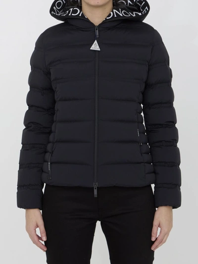 Shop Moncler Alete Short Down Jacket In Black