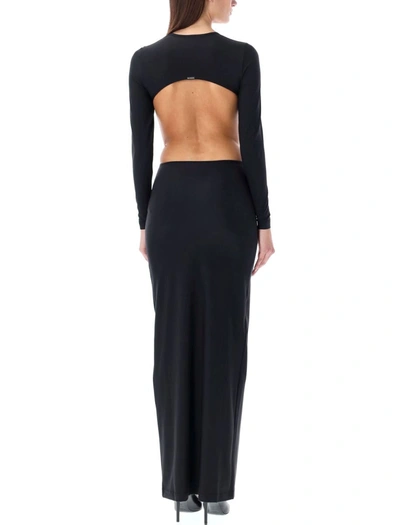 Shop Balenciaga Cut-out Maxi Dress In Black
