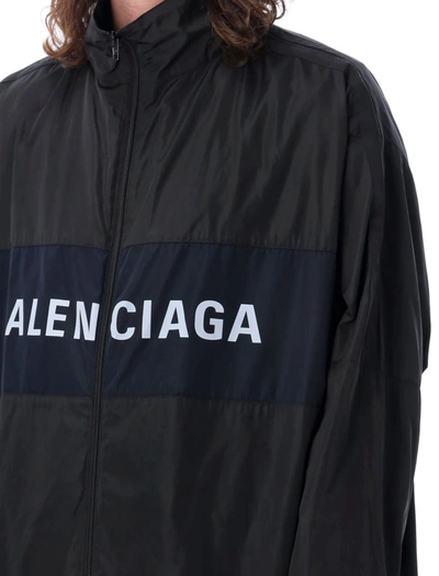 Shop Balenciaga Zip-up Jacket In Black