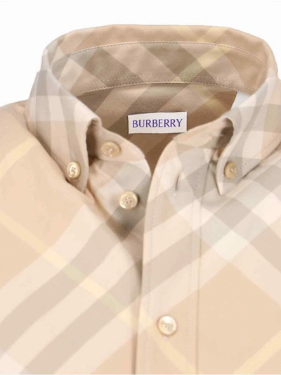 Shop Burberry Shirts In Beige