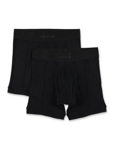 Shop Fear Of God The Brief Boxer Set In Black
