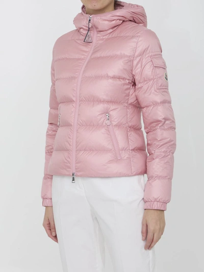 Shop Moncler Gles Short Down Jacket In Pink