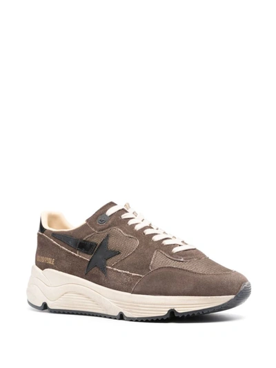 Shop Golden Goose Star-patch Suede Panelled Sneakers In Mustang/black