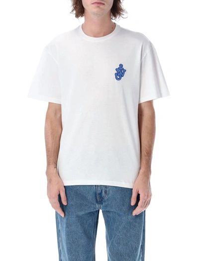 Shop Jw Anderson J.w. Anderson Anchor Patch T-shirt In White