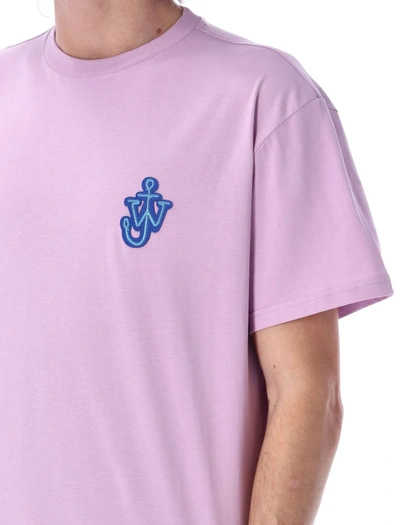 Shop Jw Anderson J.w. Anderson Anchor Patch T-shirt In Pink