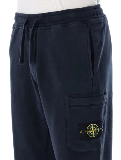 Shop Stone Island Classic Jogging Pants In Navy Blue
