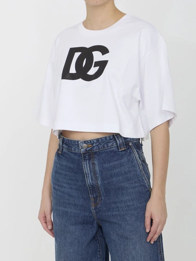 Shop Dolce & Gabbana T-shirt With Dg Logo In White