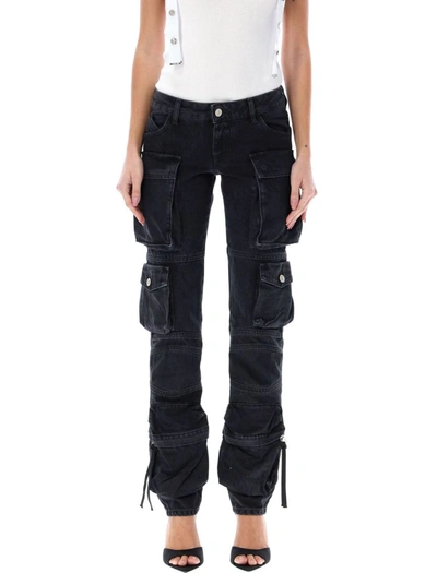 Shop Attico The  ''essie'' Cargo Jeans In Black