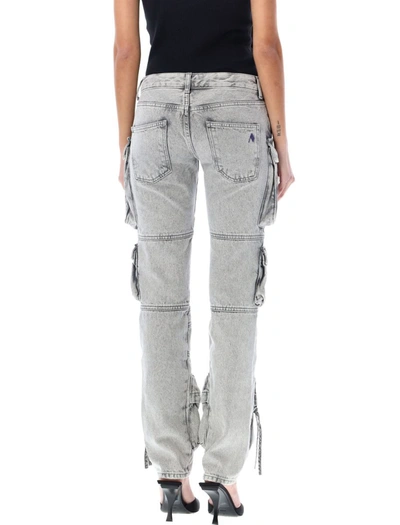 Shop Attico The  ''essie'' Cargo Jeans In Light Grey