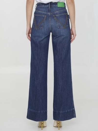 Shop Bottega Veneta Wide-leg Jeans In Blue