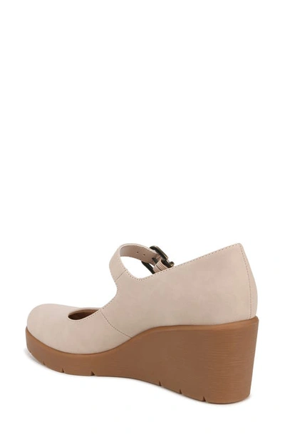 Shop Soul Naturalizer Adore Mary Jane Wedge In Porcelain Faux Leather