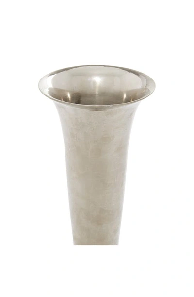 Shop Novogratz The  Aluminum Tall Vase In Silver