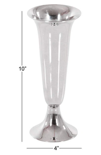 Shop Novogratz The  Aluminum Tall Vase In Silver