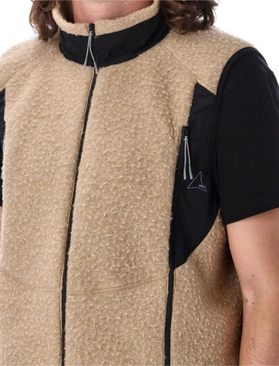 Shop Roa Wool Vest In Camel