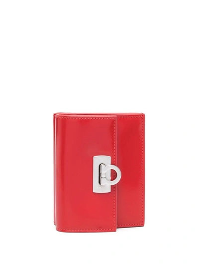 Shop Ferragamo French Wallet Accessories In Red