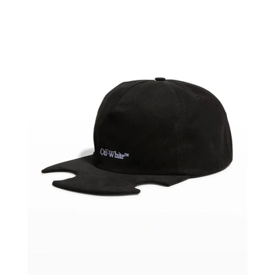 Shop Off-white Black Cotton Hats & Cap