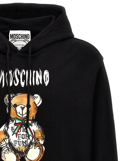 Shop Moschino Archive Teddy Sweatshirt Black