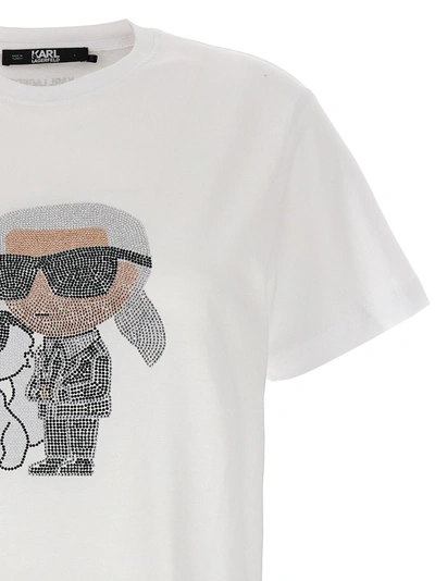 Shop Karl Lagerfeld Ikonik 2,0 T-shirt White