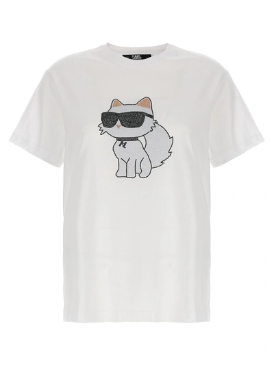 Shop Karl Lagerfeld Ikonik 2.0 T-shirt White